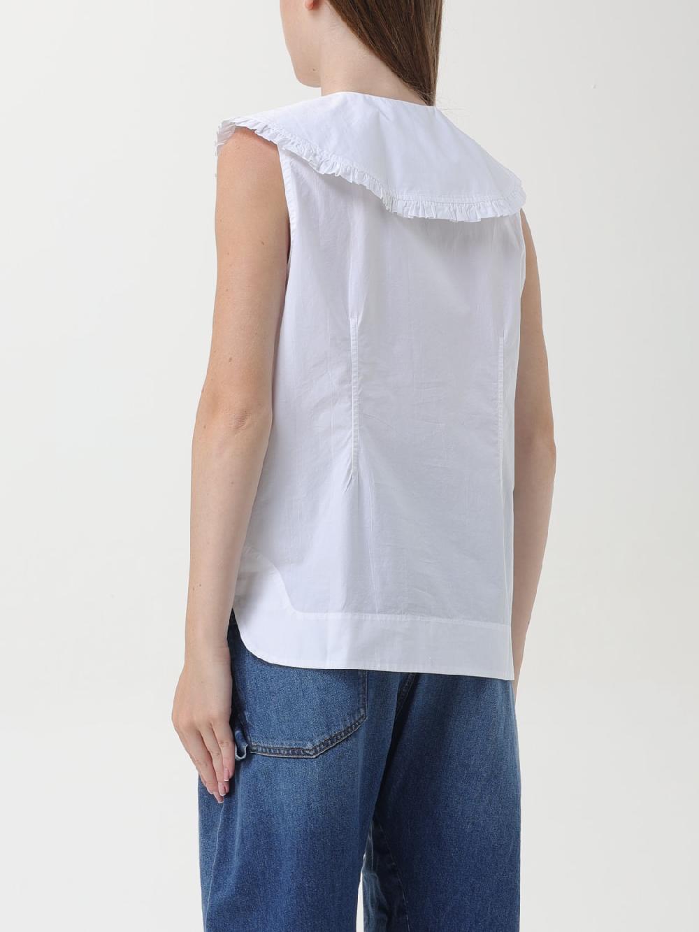 Giglio Camicia in popeline di cotone Ganni Acquista Ora