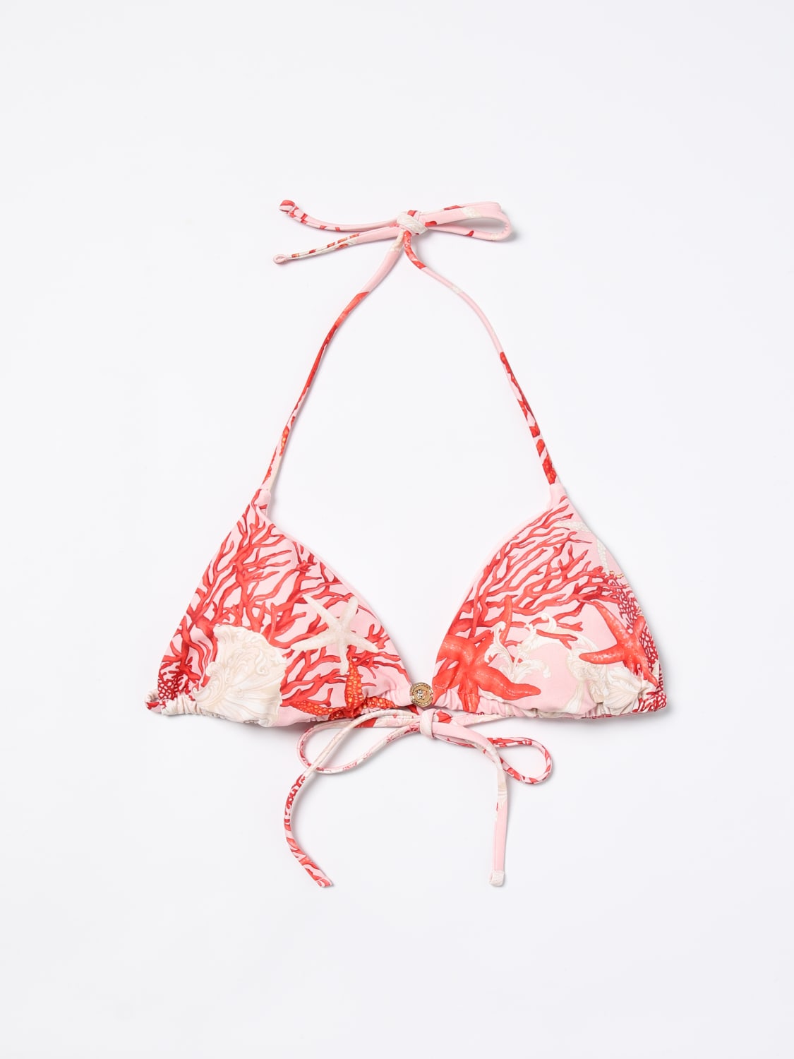 Giglio Bikini top Versace in lycra stampata Sottocosto