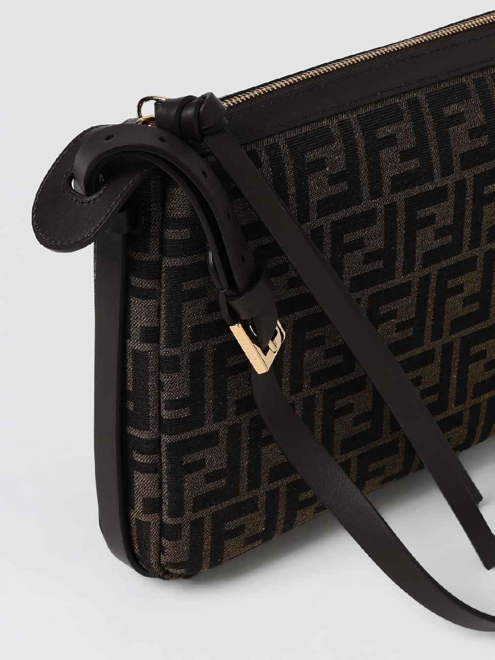 Giglio Borsa Simply Fendi in tessuto con monogram FF jacquard Presa