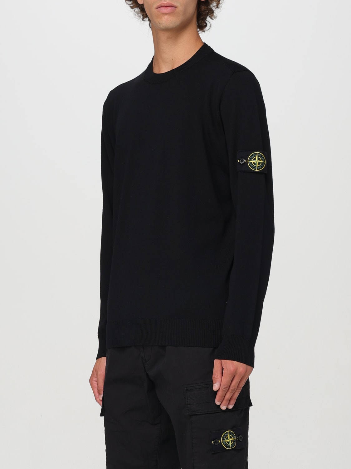 Giglio Maglia basic Stone Island in lana vergine Consegna Veloce