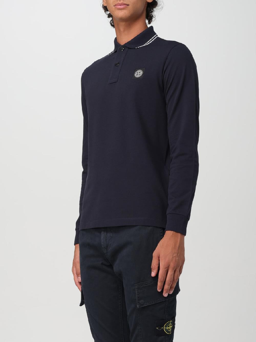 Giglio Polo Stone Island in cotone Online